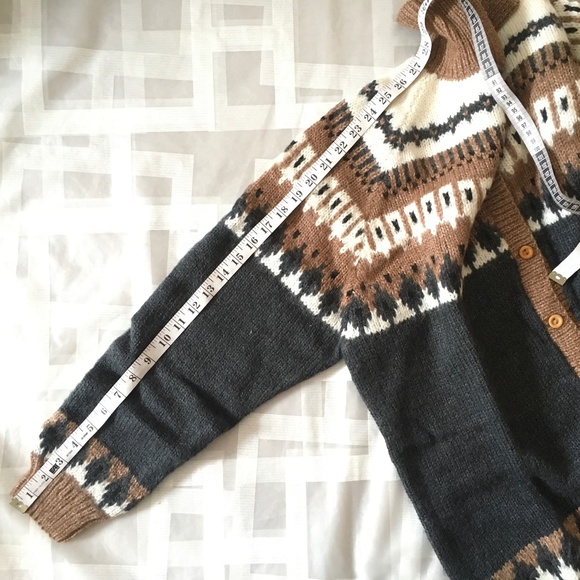 NWOT Alpaca Connection Button Up Cardigan Sweater Fair Isles. - Picture 6 of 7